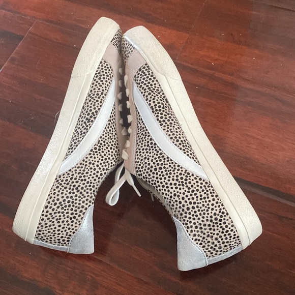 Madewell Leopard Print Sneakers - White and Tan Size 10 - Picture 6 of 8